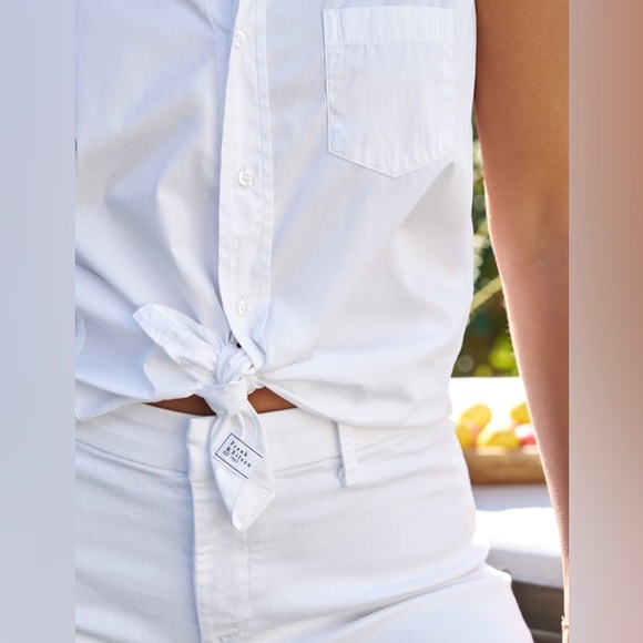 Japna Sleeveless Button-Up Shirt 2 Ways to wear Top - Picture 4 of 16